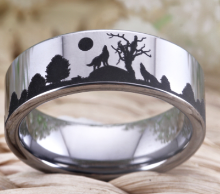 Wolf Design Ring