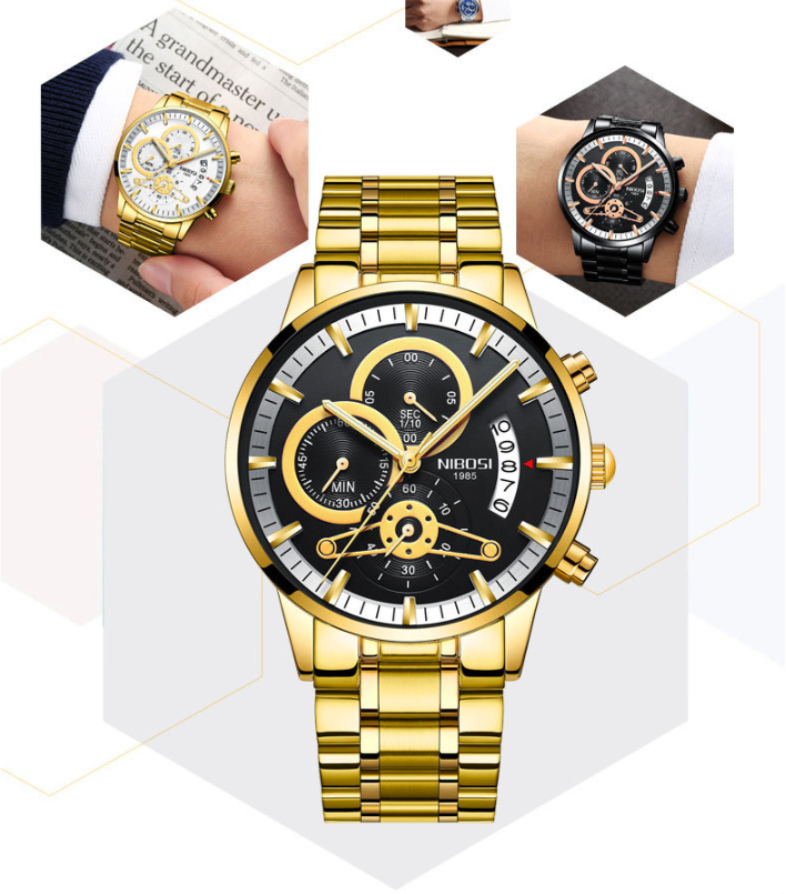 Solid Steel Men's Watch