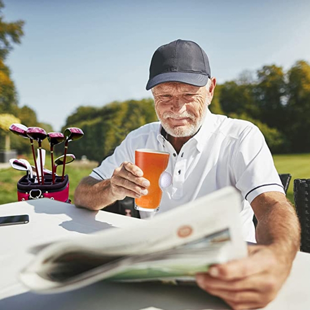 Hand-blown Golf Beer Glass