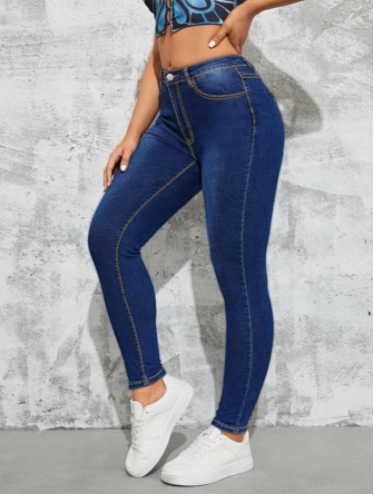 High Waist Skinny Jeans in Use