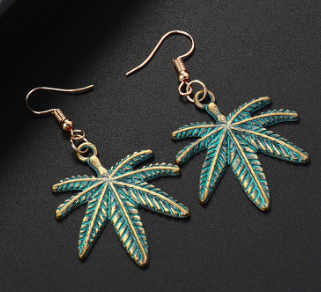 Leaf Earrings Image 2