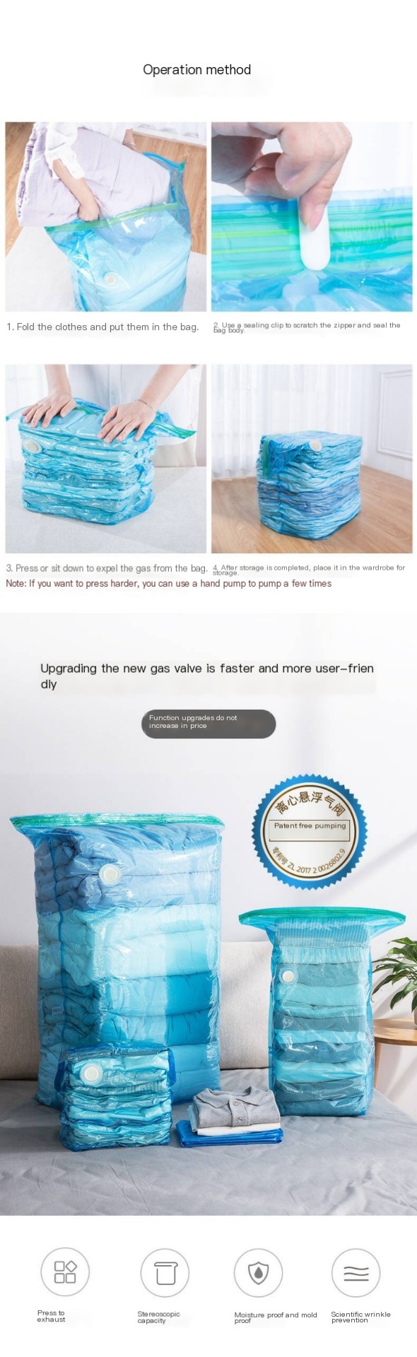 Compressed Storage Bags