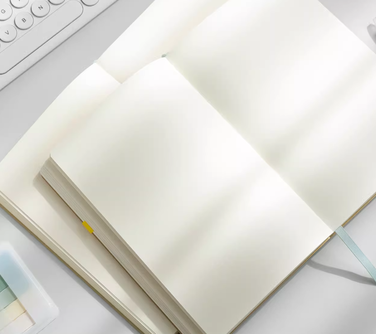 A5 Blank Notebook Inside