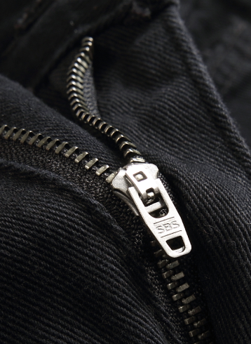 Jeans casual slim fit skinny elastic straight leg men's pants punk style solid color image