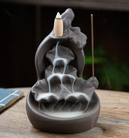 Ceramic Waterfall Incense Burner Image 1