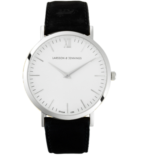 Couple Watch Silver Shell White Flour2