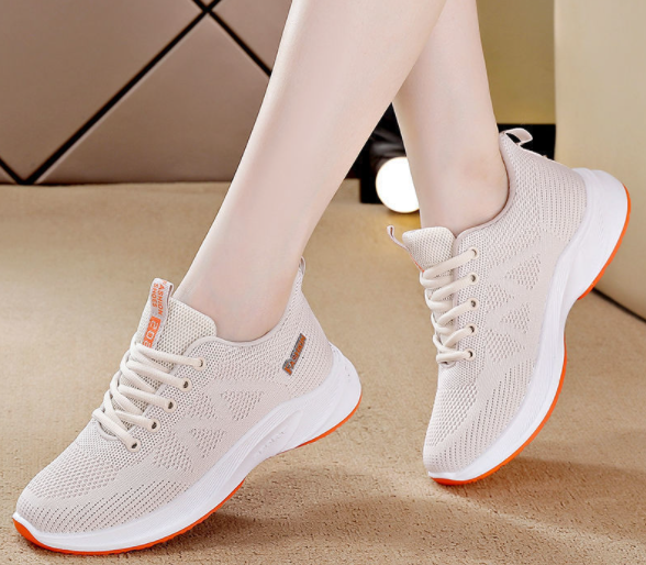 Orthopedic Women's Sneakers - Beige