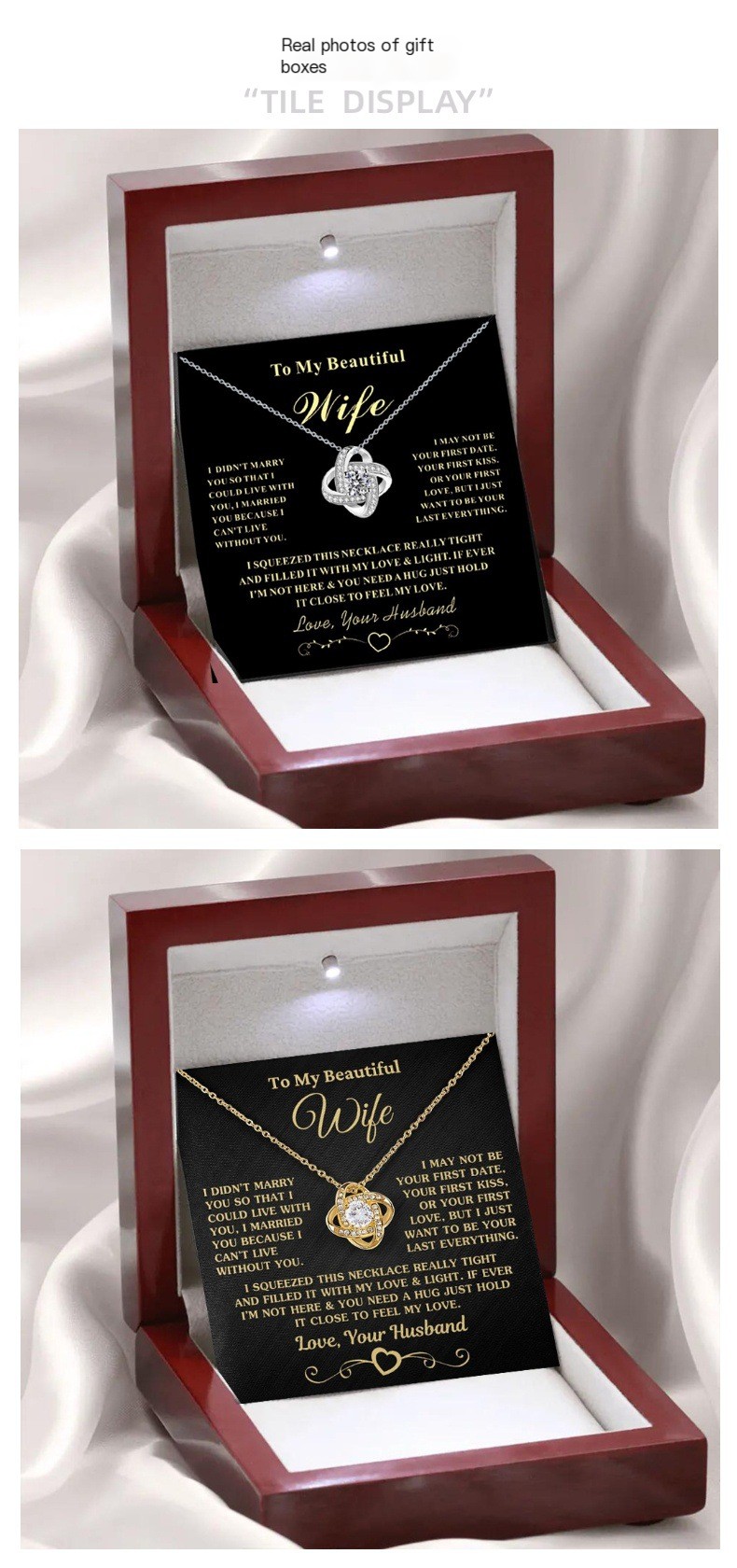 Gold Love Knot Necklace 3