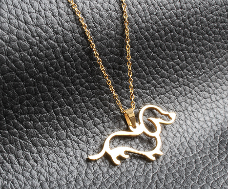 Dachshund Pendant Silver