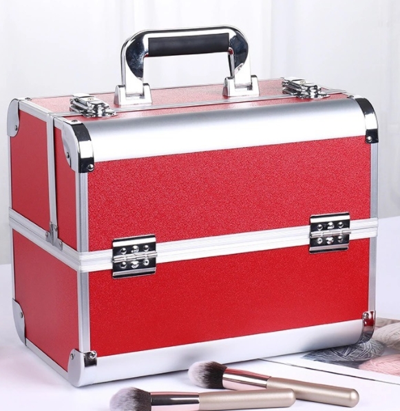 makeup case red