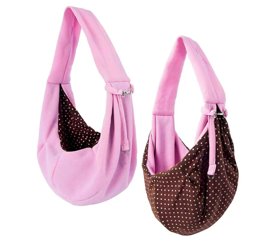 Pet Shoulder Bag Canvas Lake Blue