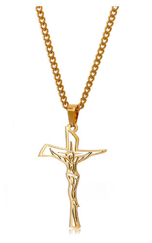 EJC Stainless Steel Crucifix Necklace - Image 7