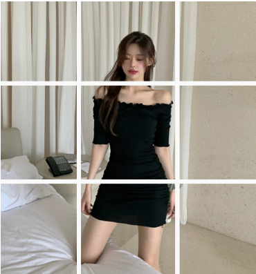 One-Shoulder Dress Side View