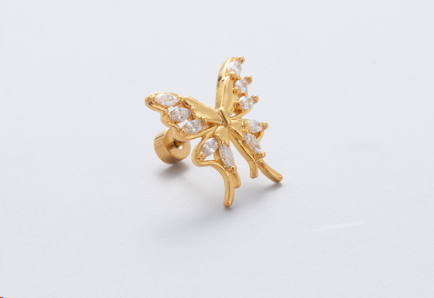 Butterfly Ear Bone Studs 1