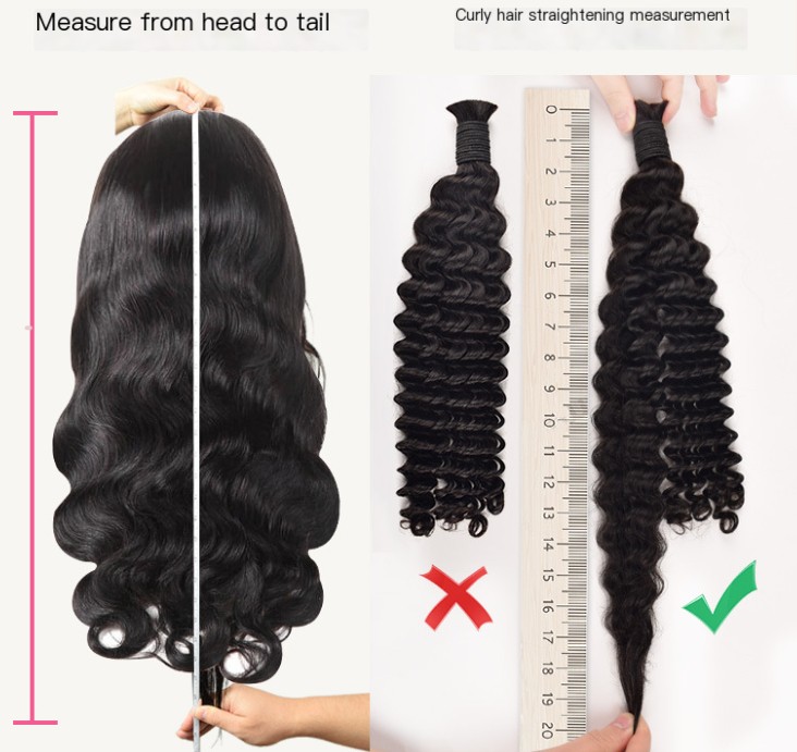 Real Hair Handlebar Hair Bundle