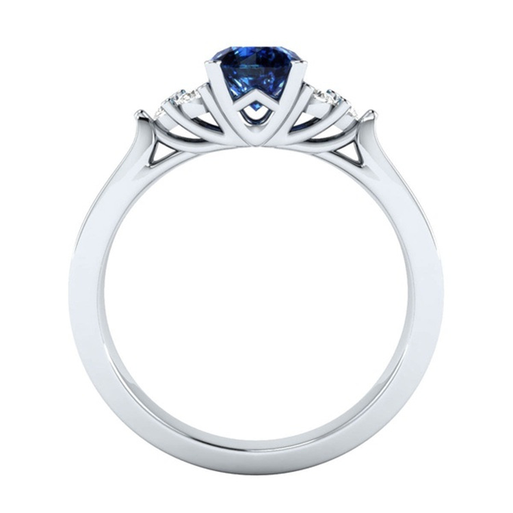 Sapphire Zircon Ring 8
