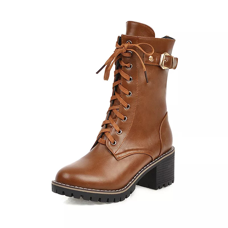 Women Chunky Heel Boots - Image 3