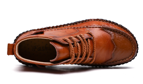 Winter Cowhide Casual Leather Shoes Image 3