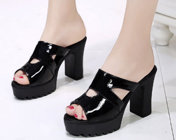 Black and White Sandals 2