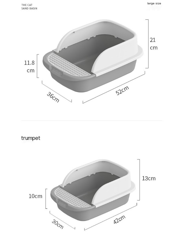 Cat litter box oversized