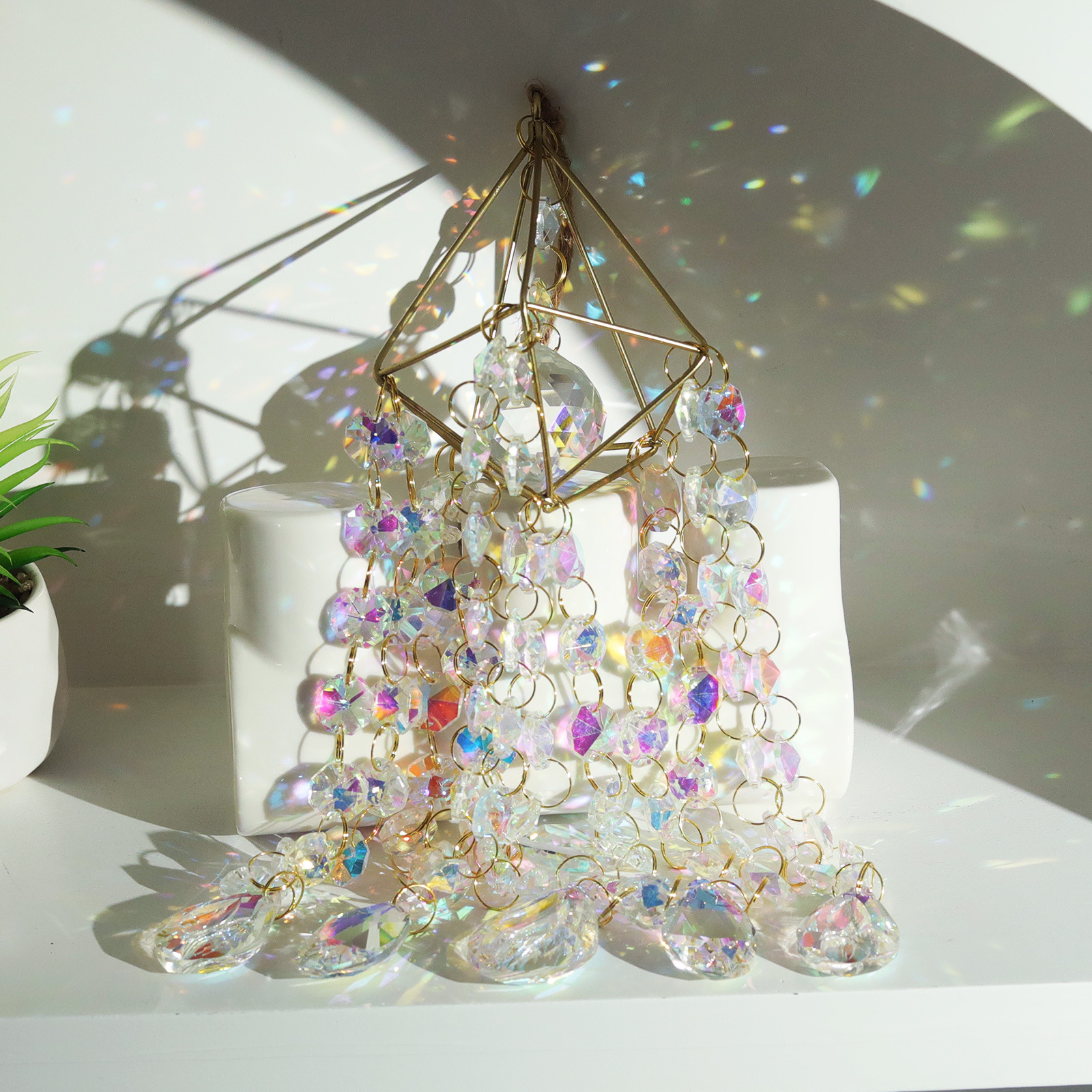 Golden Air Rack Solar Light Catcher