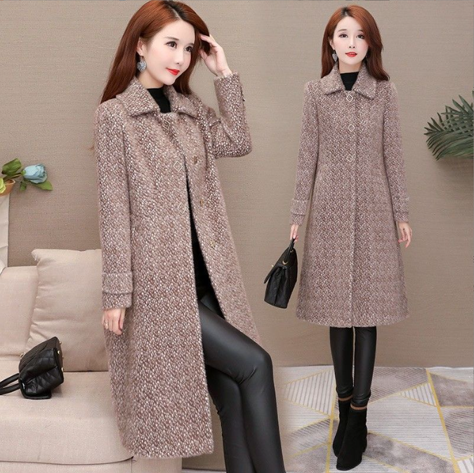 Women's Woolen Coat - Side View