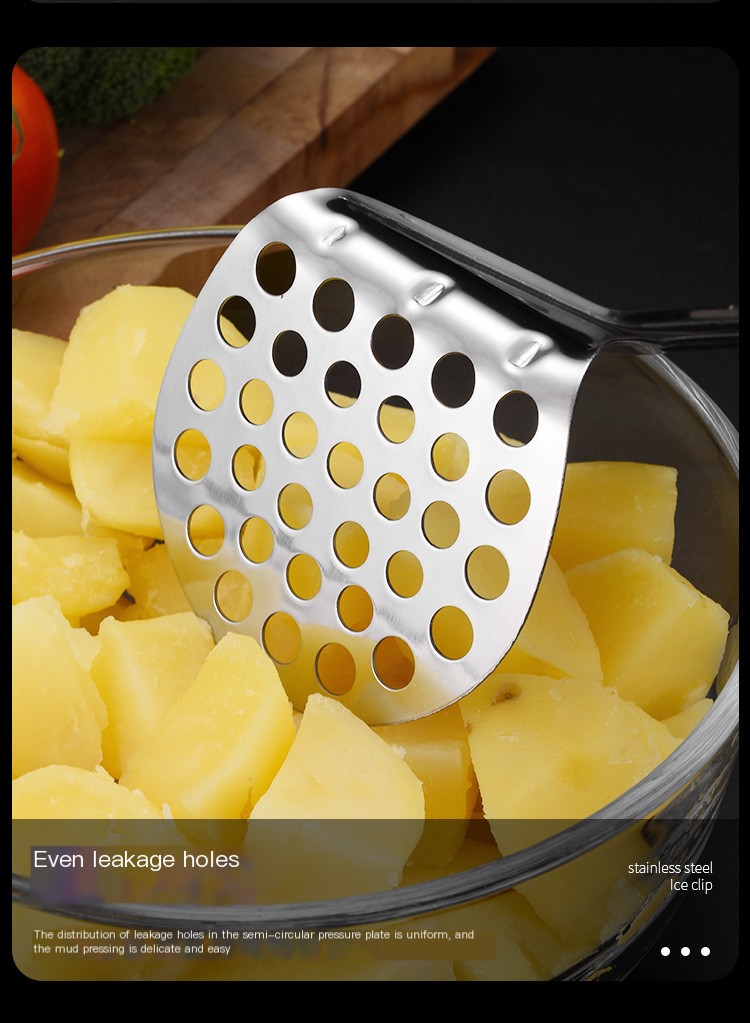 Stainless Steel Manual Potato Masher 8