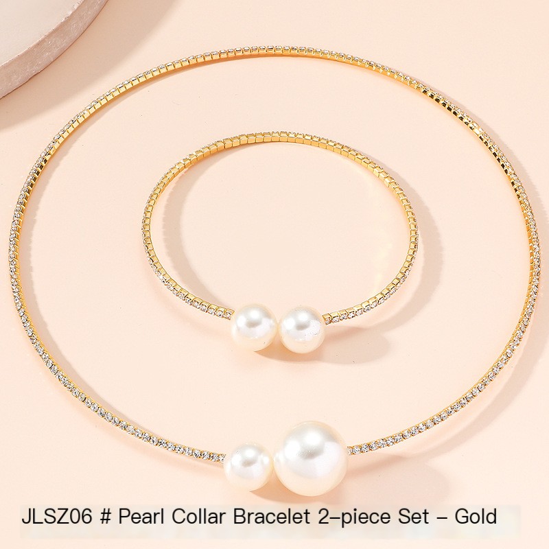 Pearl Collar Bracelet Set - Image 7