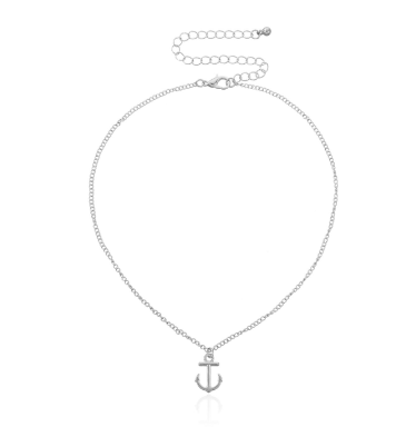 Anchor Shaped Cross Necklace - Lifestyle Image