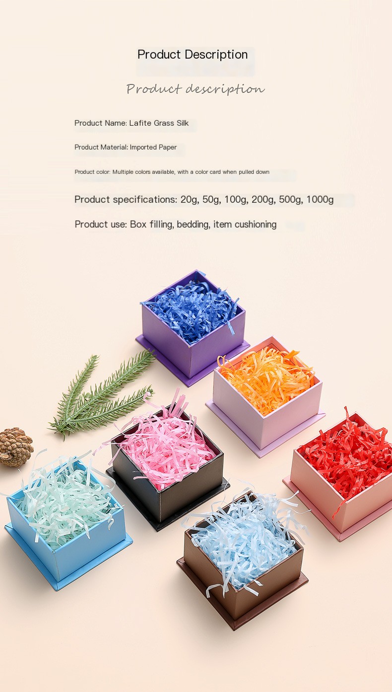 Colorful Raffia Shredded Paper
