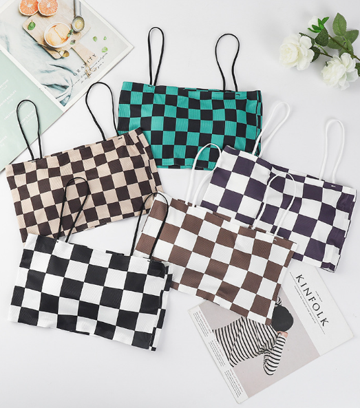 Plaid Ice Silk Bra Image 2