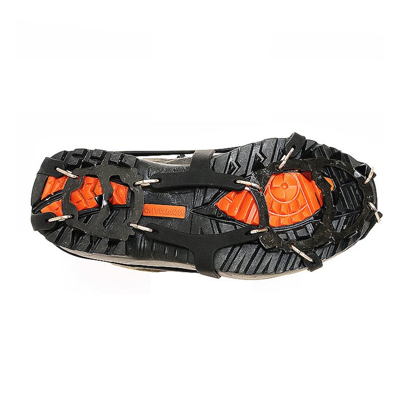 1 Pair 18 Teeth Non-slip Ice Snow Climbing Anti-slip Shoe Covers Spike Cleats Crampons Anti-slip Overshoes image