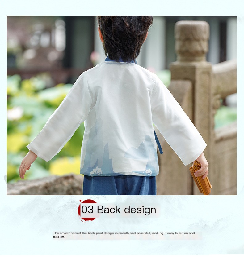 Hanfu boys' spring and autumn children's Chinese style Tang suit 2024 new boy's Chinese style clothing kindergarten performance clothing
