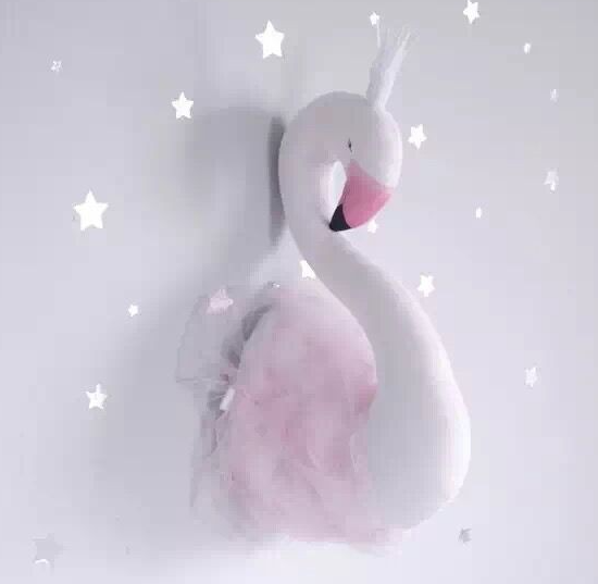 Princess Swan Wall Decor - Powder Swan