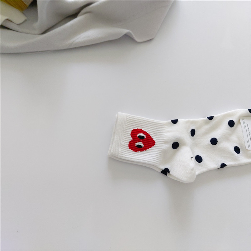 Cute Heart Mid-Calf Socks 4