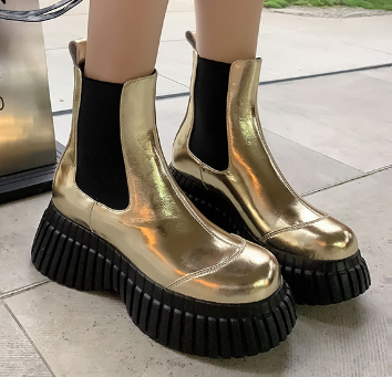 Chunky Heel Martin Boots
