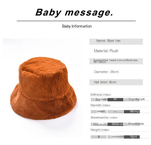 Faux Fur Fisherman Hat