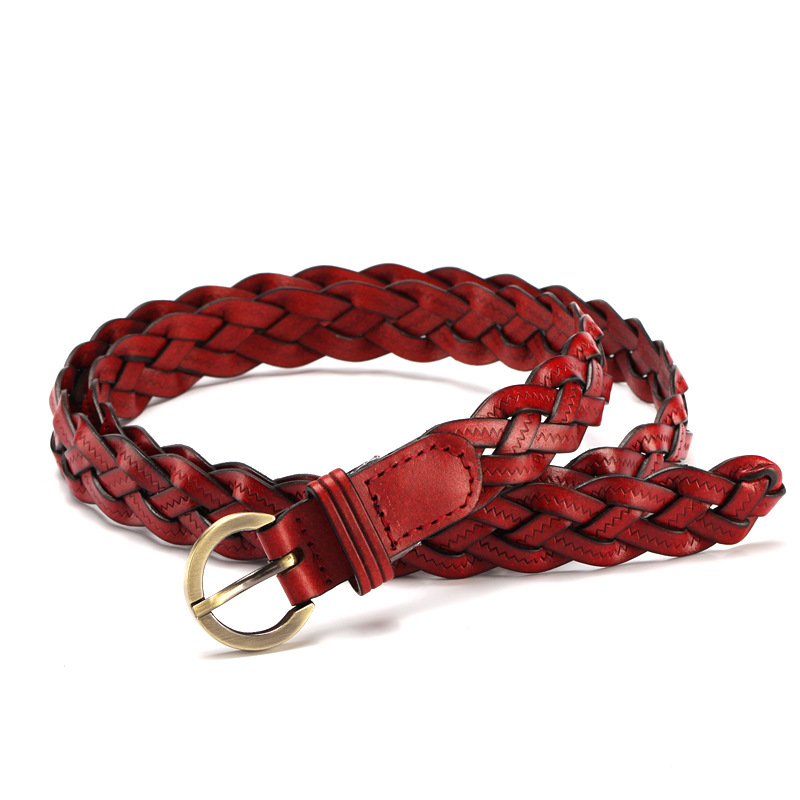 Woven Belt in Yellow Brown