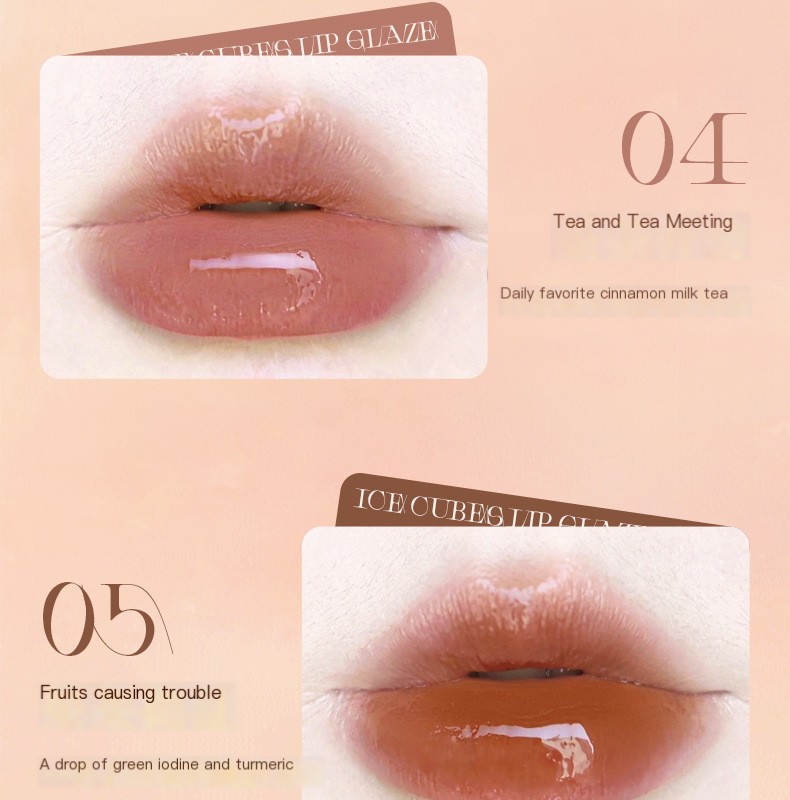 DAIMANPU Small Ice Cube Jelly Lip Lacquer 3