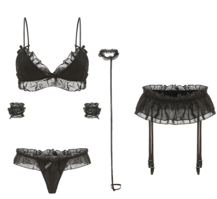 Hot Girl Sweetheart Pearl Underwear Skirt Set