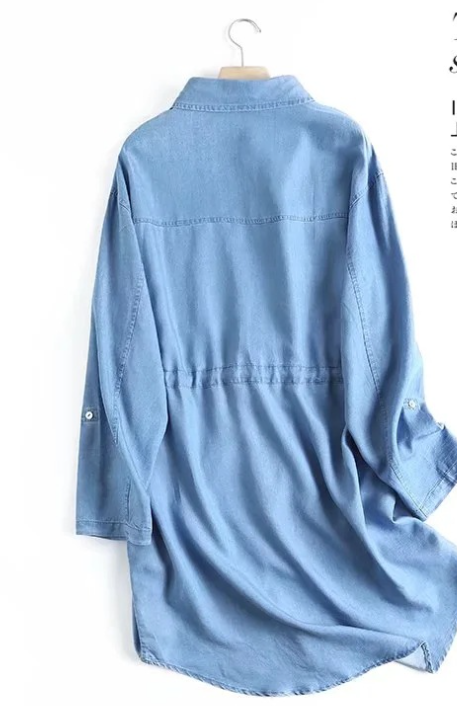 Vestido de denim Tencel Imagem 3