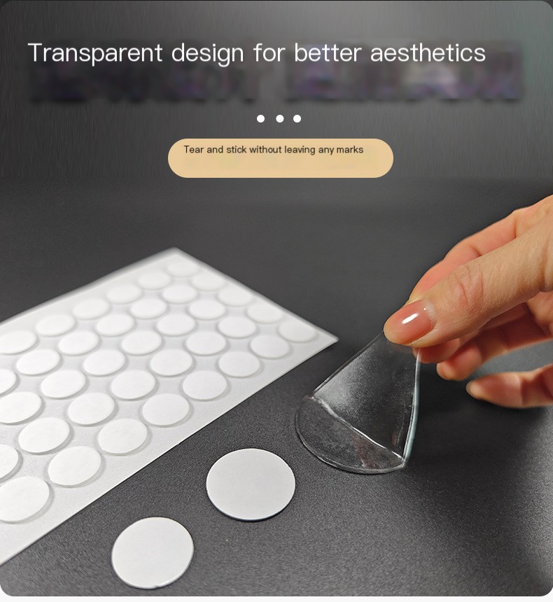 Transparent round dots for crafting