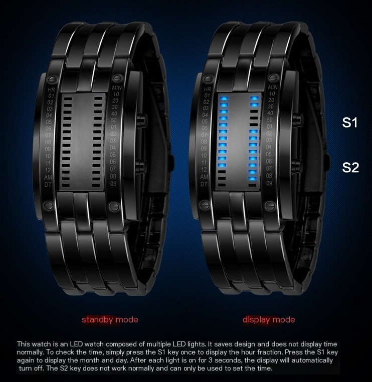 Fashionable LED Waterproof Watch 5
