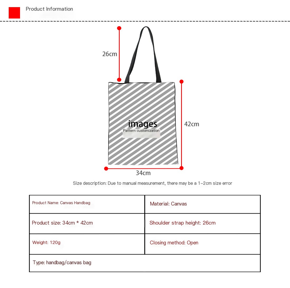 Canvas Tote Bag Image 1