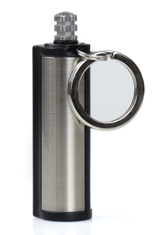 Brushed Stainless Steel Keychain