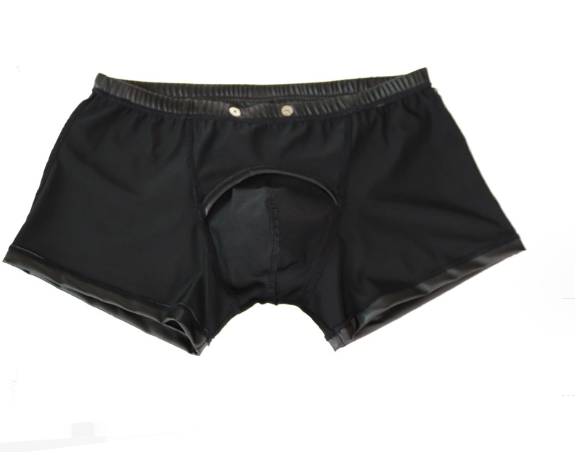 Faux Leather Underwear Image 6