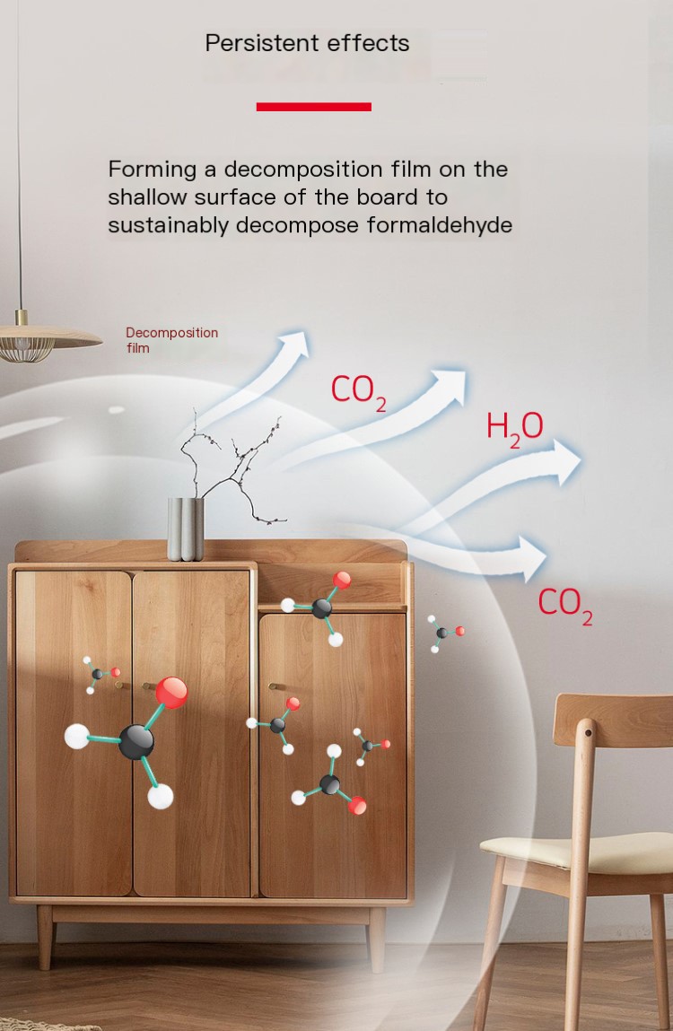Photocatalyst formaldehyde removal New House formaldehyde removal agent non-photocatalyst titanium dioxide spray decoration deodorant