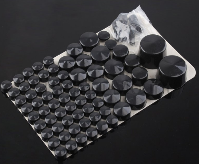 Engine Screw Decorative Cover - Black