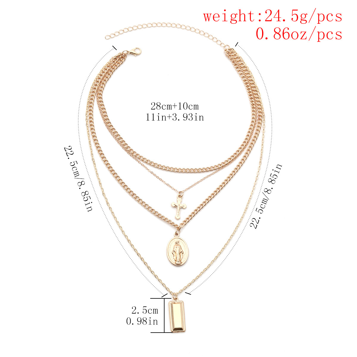 Multi-layered Necklace Display
