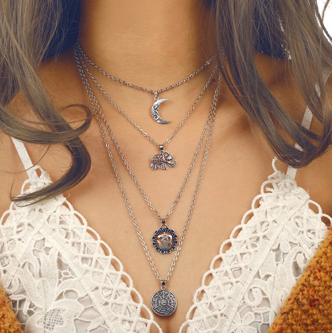 Mandala Necklace Close-up